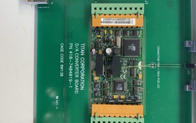 TITAN CORPORATION D/A CONVERTER BOARD 418-7404019-1